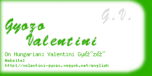 gyozo valentini business card